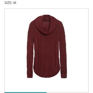Medium burgundy sweater. Cowl neck. NWT